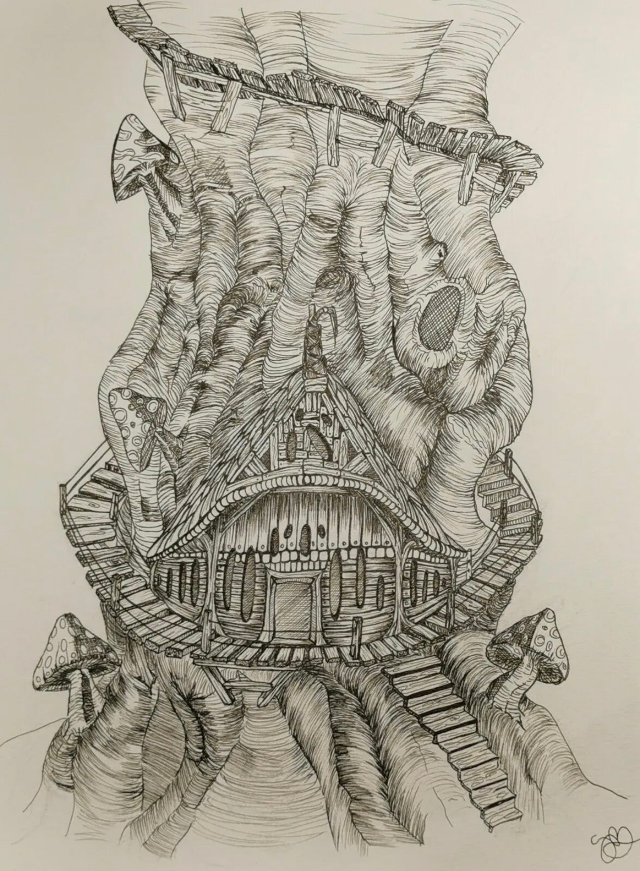 Magic mushroom tree